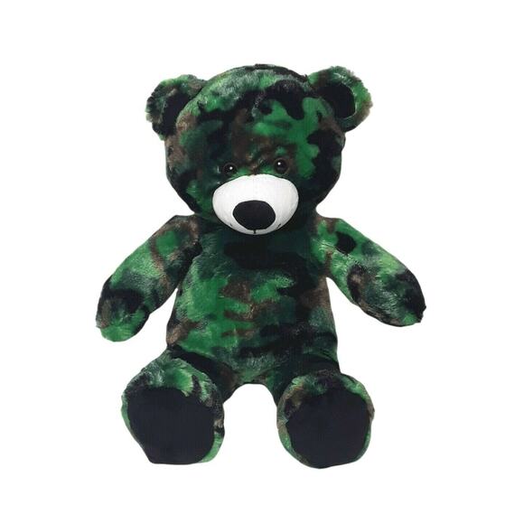 Build A Bear Teddy Bear Camouflage Bear 17" Camo Plush Stuffed Soft Toy BABW - Picture 1 of 4
